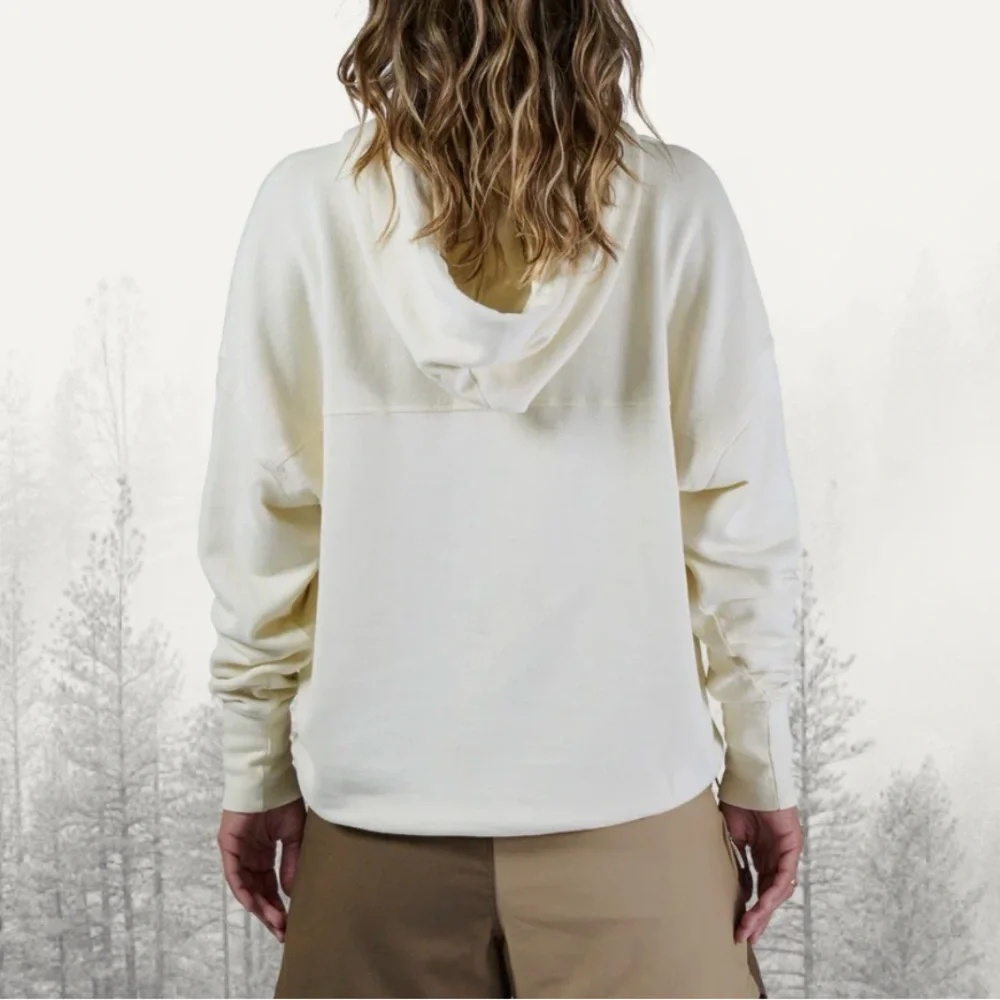 Astral Sunrise Hemp Hoodie, Sand White - Picture 2 of 5